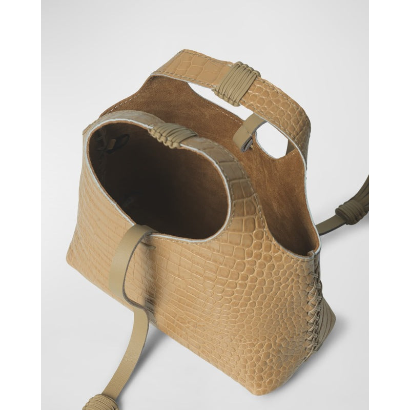 Bolsa Crossbody City Micro Croc-Embossed