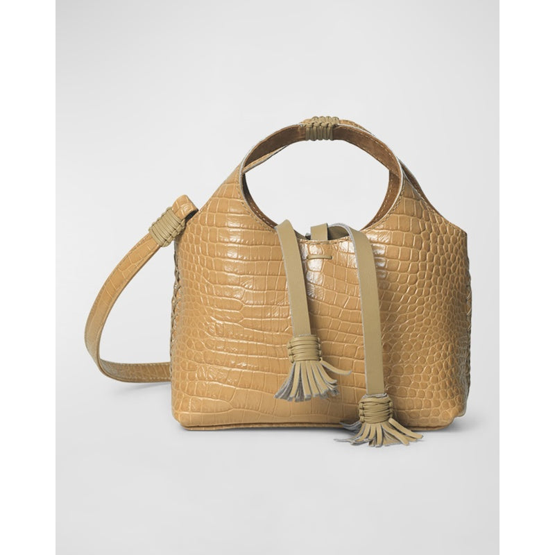 Bolsa Crossbody City Micro Croc-Embossed