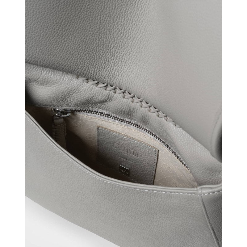 Bolsa Crossbody Medium Saddle Grained Bg