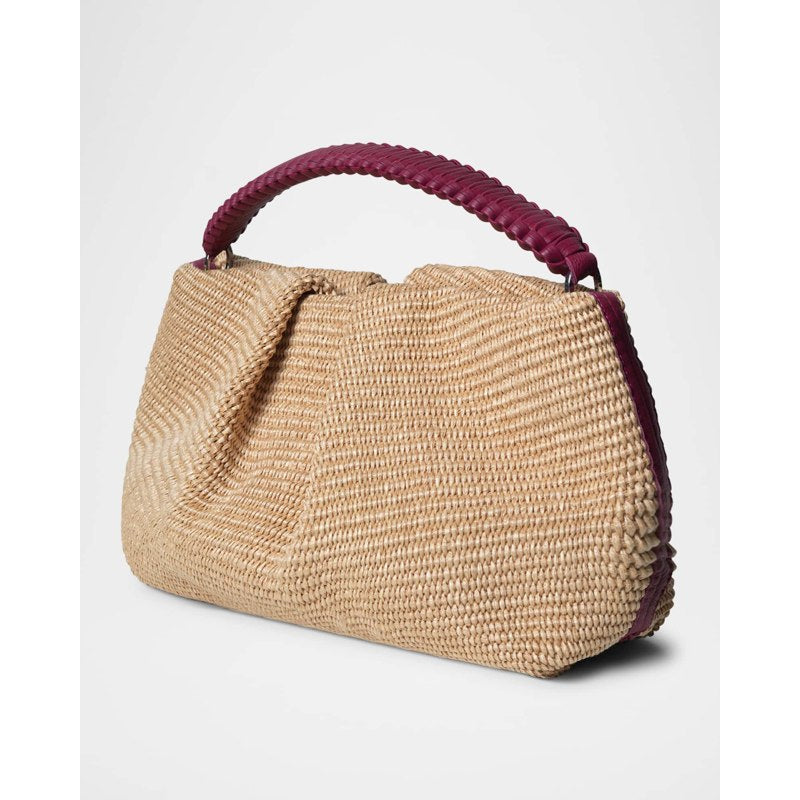Bolsa Clutch Maxi Pleated Woven