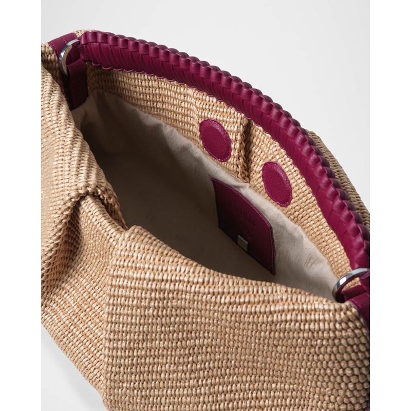 Bolsa Clutch Maxi Pleated Woven