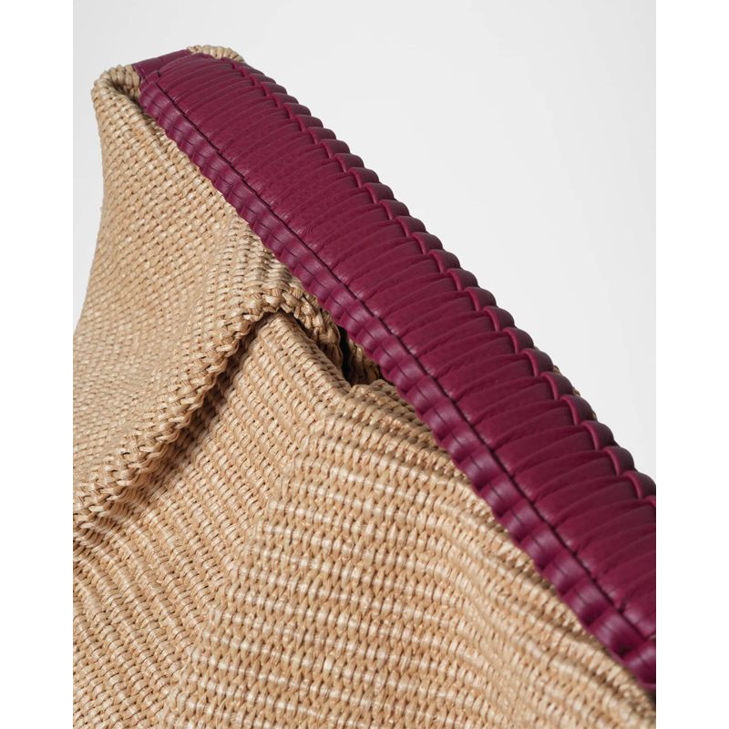 Bolsa Clutch Maxi Pleated Woven