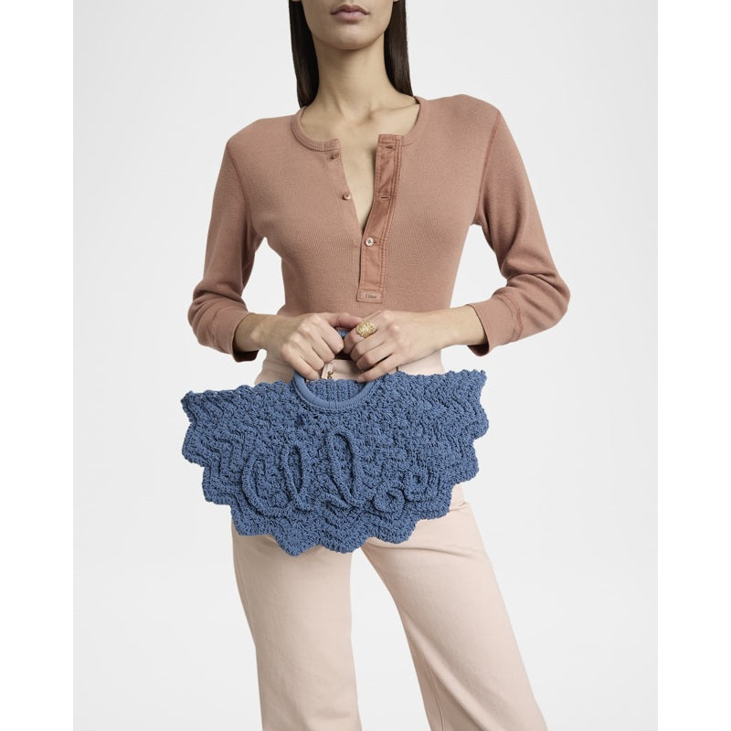Bolsa Beach Passementerie Crochet  in Fabric