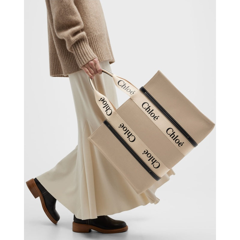 Bolsa Shopper Woody Large in Linen