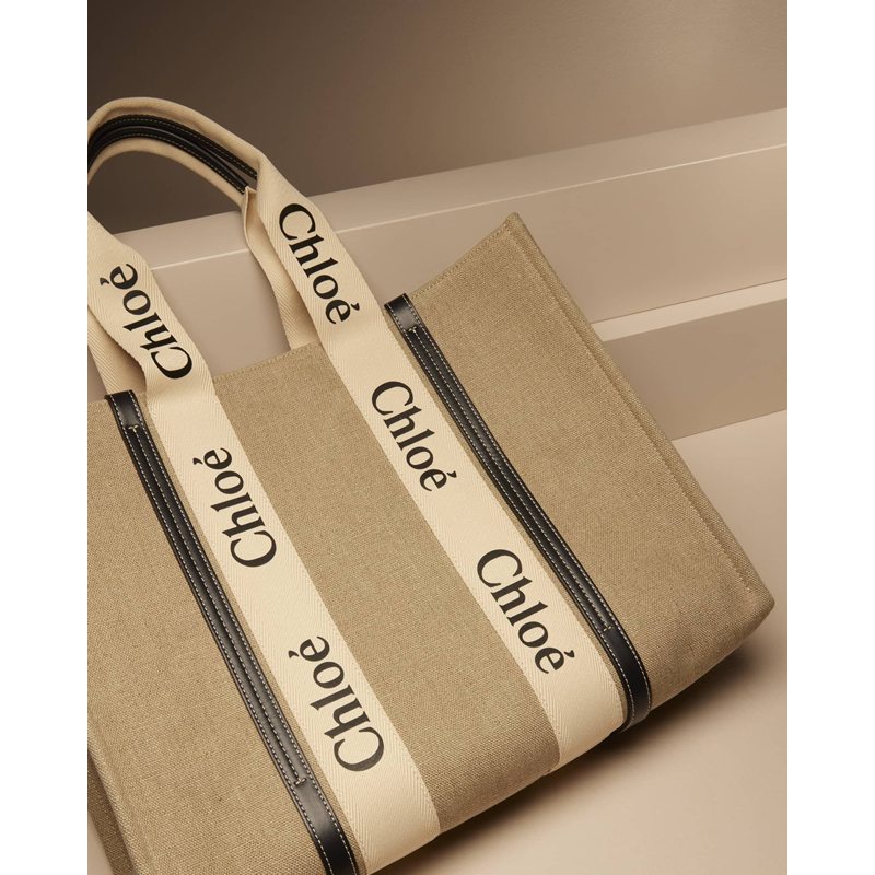Bolsa Shopper Woody Large in Linen