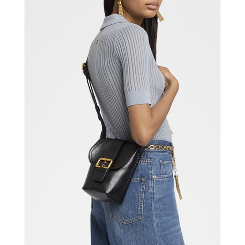 Bolsa Shoulder Camera in Natural Shiny Buffalo