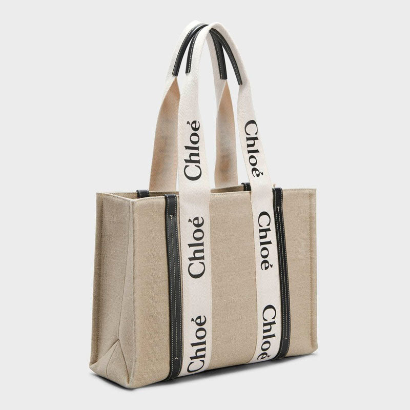 Bolsa Shopper Woody Medium with Logo Webbing in Canvas - Mercado de Luxo - O Maior E-Commerce de Bens, Produtos e Serviços de Luxo do Brasil.