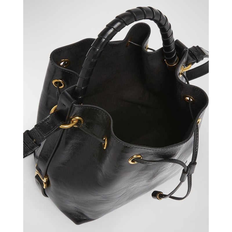 Bolsa Shoulder Marcie in Shiny Calfskin
