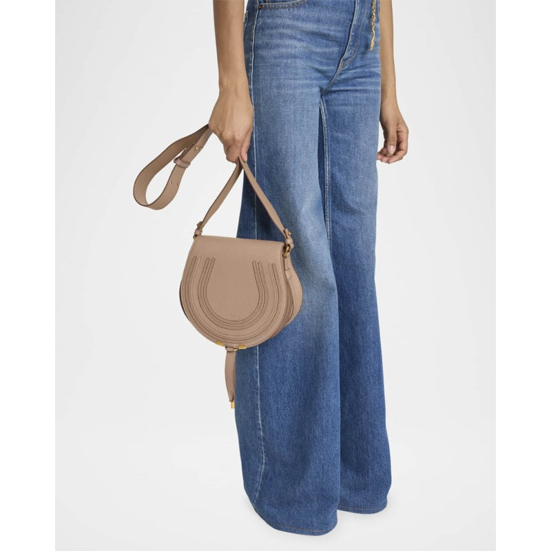 Bolsa Crossbody Marcie Medium Slim in Grained Calfskin