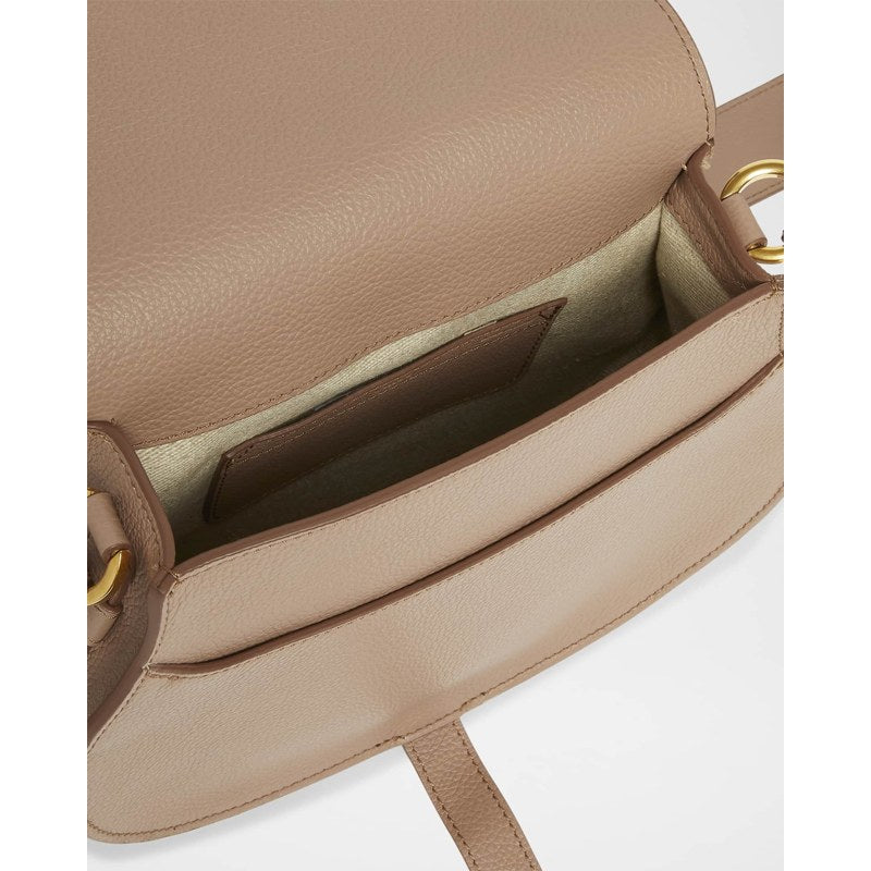 Bolsa Crossbody Marcie Medium Slim in Grained Calfskin