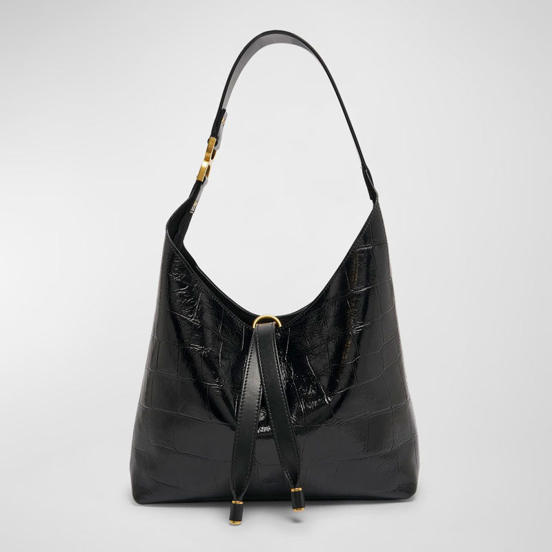 Bolsa Shoulder Marcie Small in Croc-Embossed - Mercado de Luxo - O Maior E-Commerce de Bens, Produtos e Serviços de Luxo do Brasil.