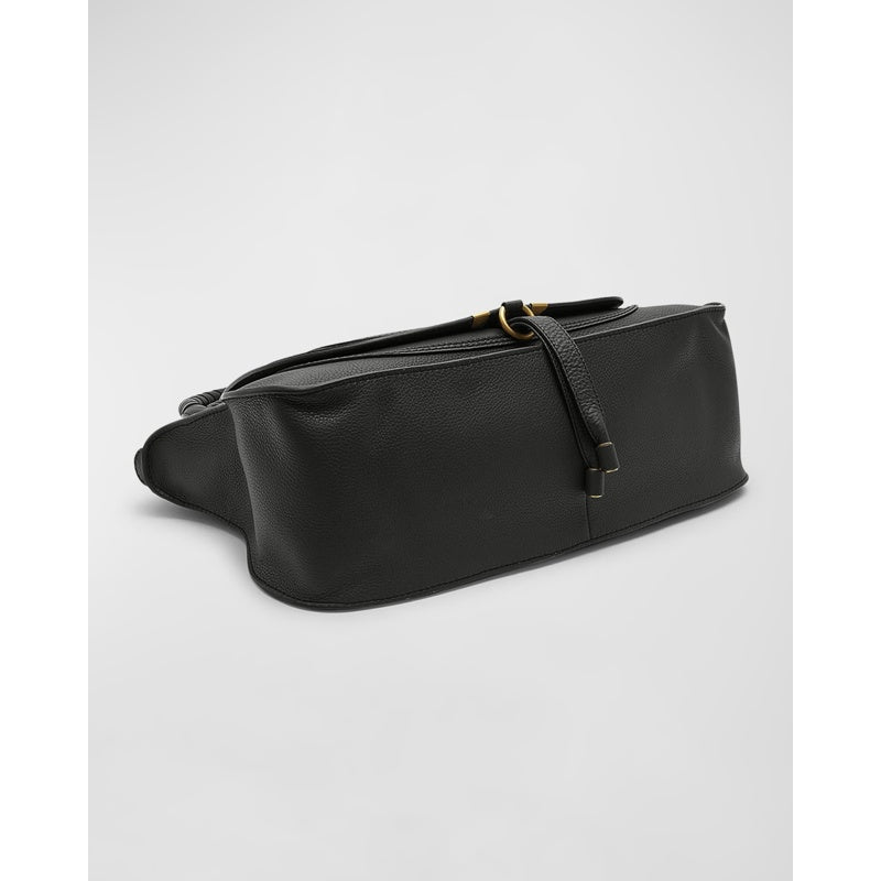 Bolsa Handle Marcie Large Double Carry Satchel in Grained