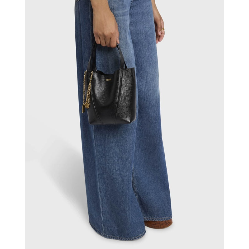 Bolsa Shopper Spin Mini in Grained Calfskin