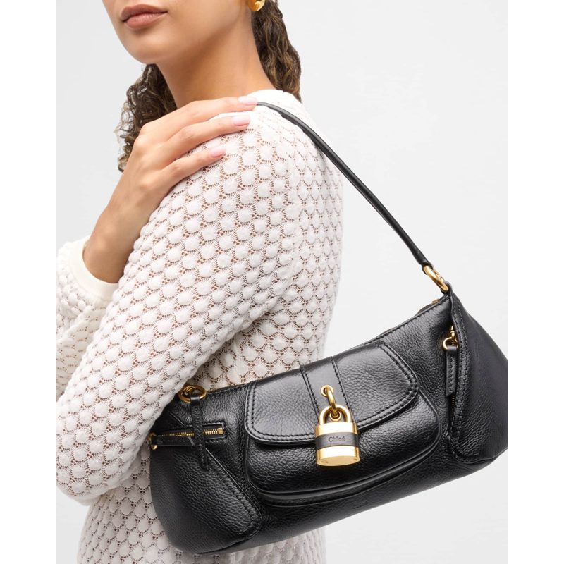 Bolsa Shoulder The 99 in Shiny Grained Calfskin