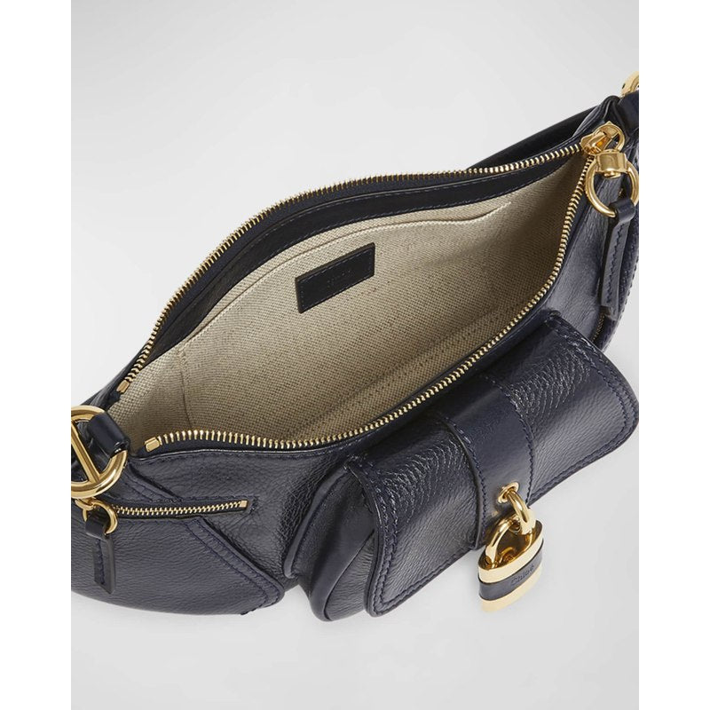Bolsa Shoulder The 99 in Shiny Grained Calfskin