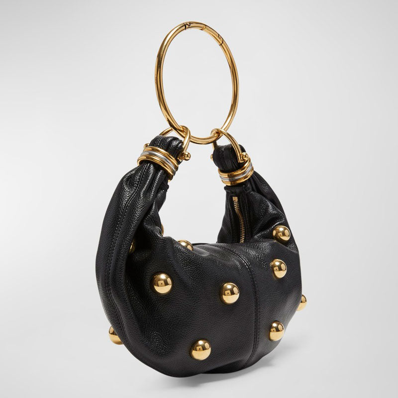 Bolsa Shoulder Bracelet Mini Studded in Grained Calfskin - Mercado de Luxo - O Maior E-Commerce de Bens, Produtos e Serviços de Luxo do Brasil.