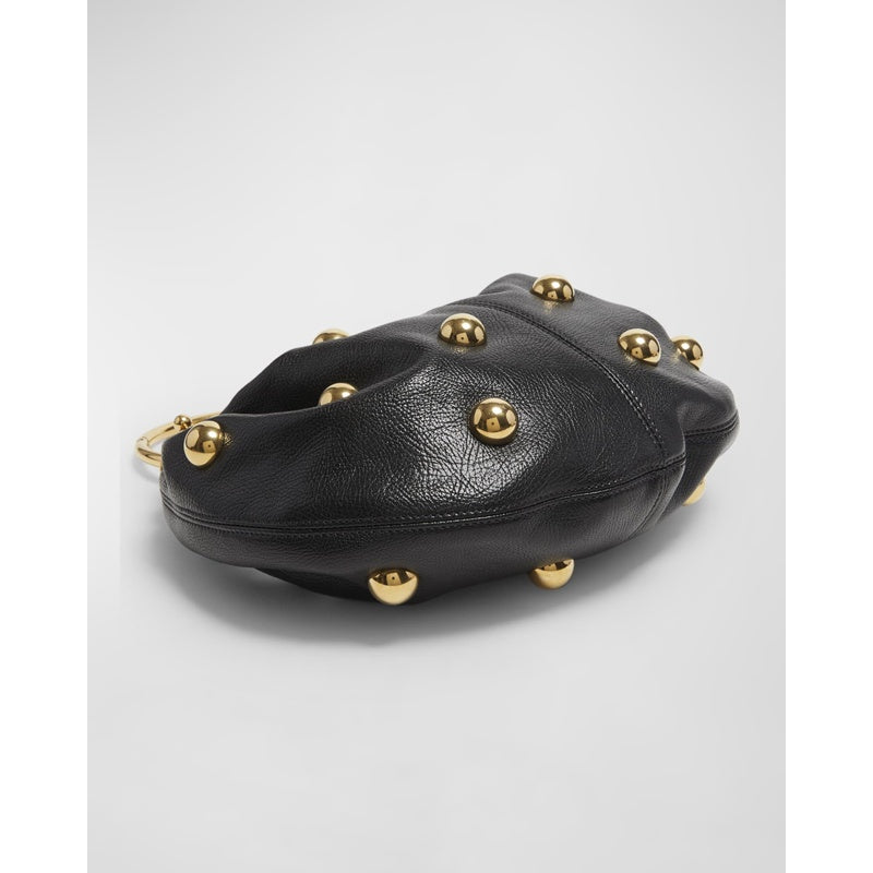 Bolsa Shoulder Bracelet Mini Studded in Grained Calfskin