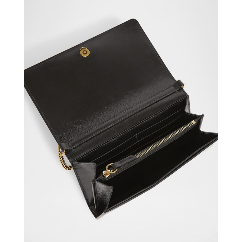 Bolsa Crossbody Iconic Flap on Chain in Shiny Calfskin