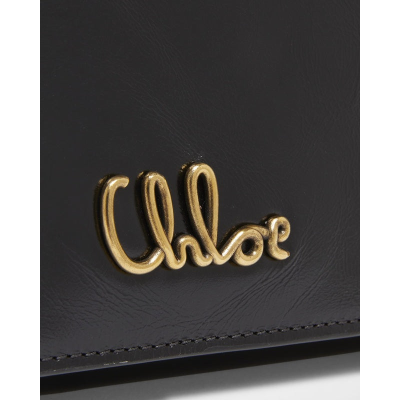 Bolsa Crossbody Iconic Flap on Chain in Shiny Calfskin