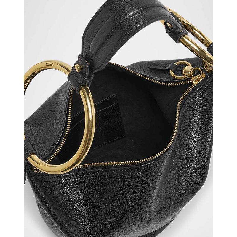 Bolsa Shoulder Bracelet Zip in Grained Buffalo