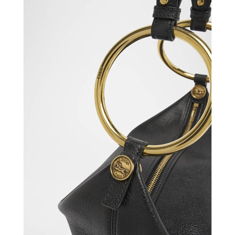 Bolsa Shoulder Bracelet Zip in Grained Buffalo