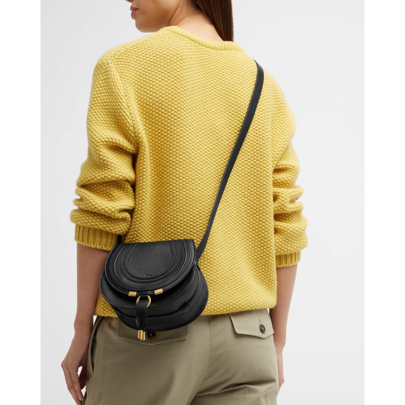 Bolsa Crossbody Marcie Small in Grained Calfskin
