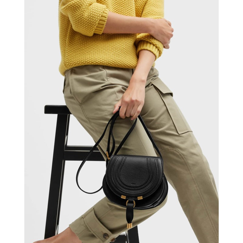 Bolsa Crossbody Marcie Small in Grained Calfskin
