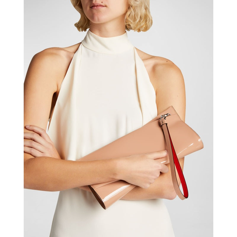 Bolsa Clutch Loubitwist in Patent