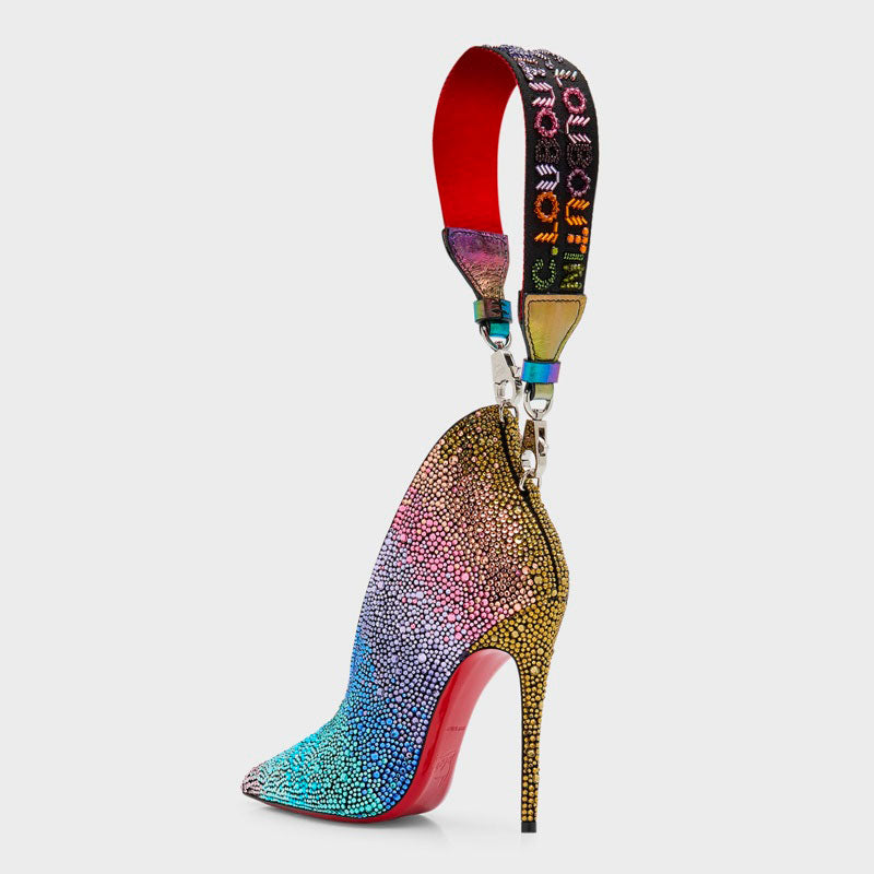 Bolsa Crossbody A B Charm in Rainbow Strass - Mercado de Luxo - O Maior E-Commerce de Bens, Produtos e Serviços de Luxo do Brasil.