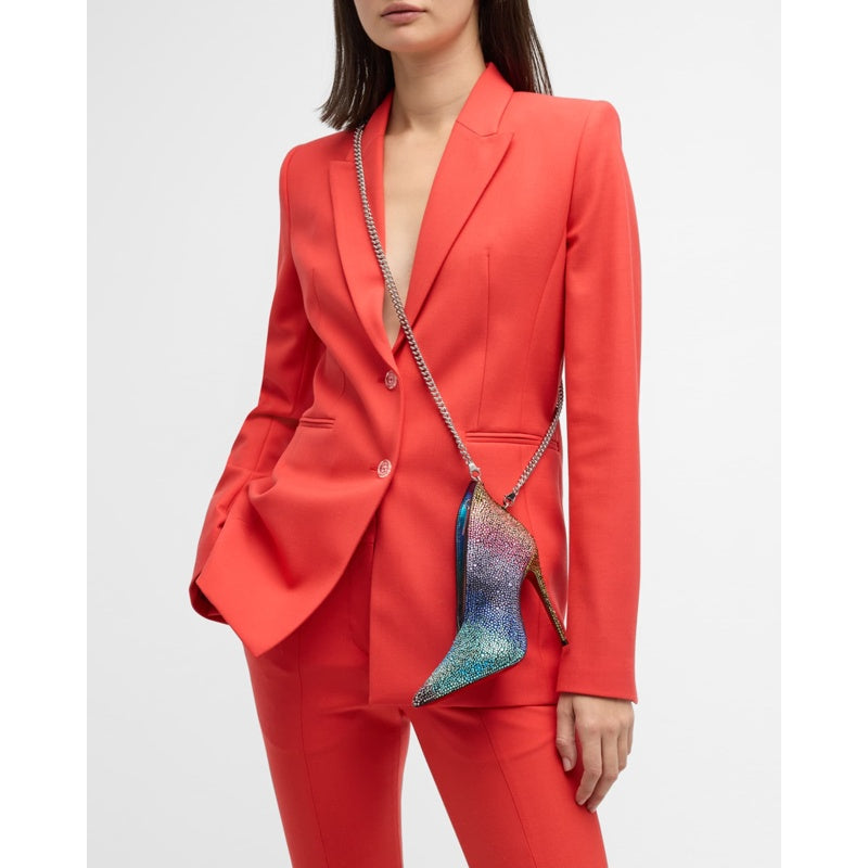 Bolsa Crossbody A B Charm in Rainbow Strass