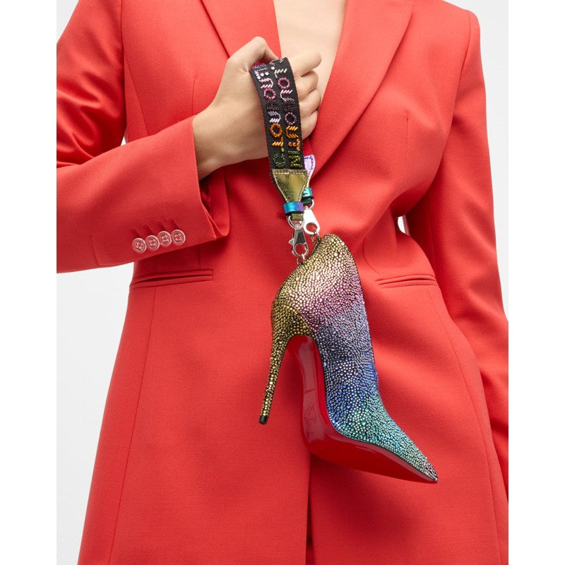 Bolsa Crossbody A B Charm in Rainbow Strass