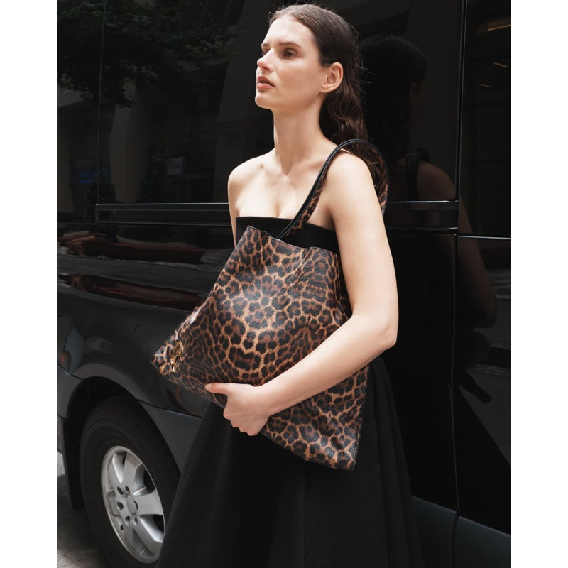 Bolsa Shopper Le 54 Leopard-Print