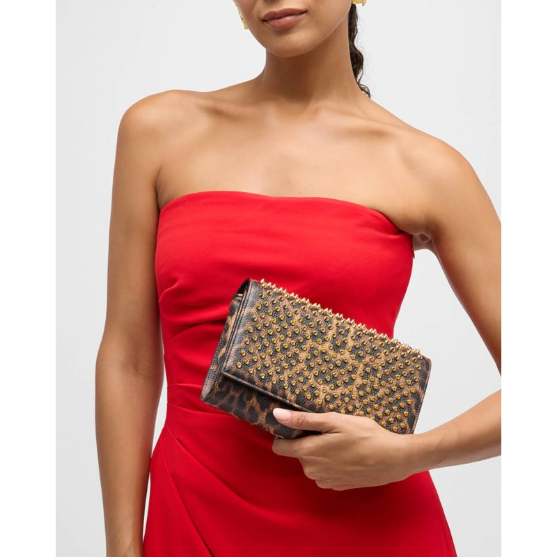 Bolsa Crossbody Paloma Spike Leopard-Print on Chain