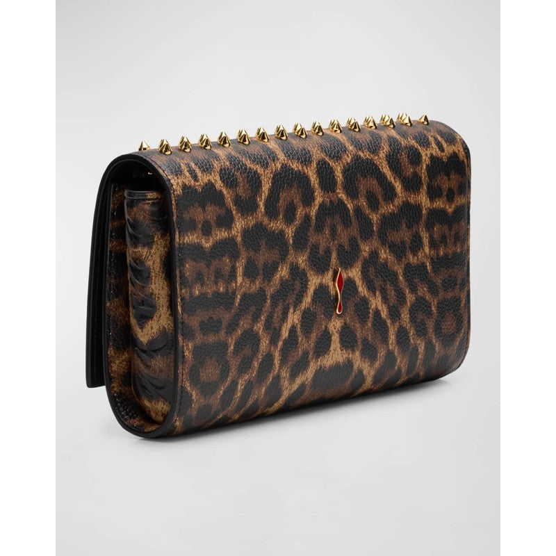 Bolsa Crossbody Paloma Spike Leopard-Print on Chain