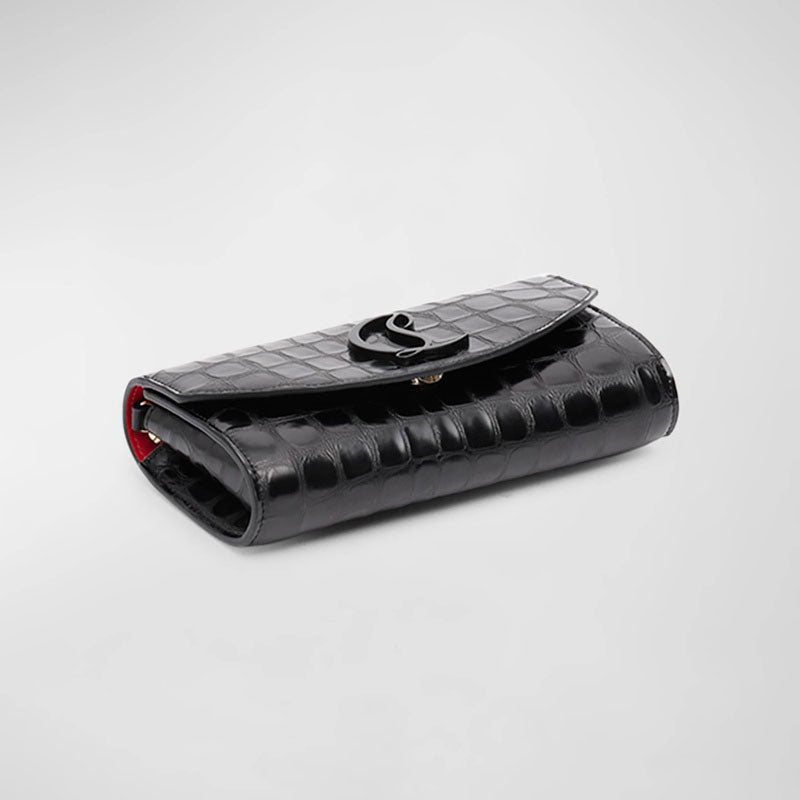 Bolsa Clutch Loubi54 on Chain in Alligator Embossed - Mercado de Luxo - O Maior E-Commerce de Bens, Produtos e Serviços de Luxo do Brasil.