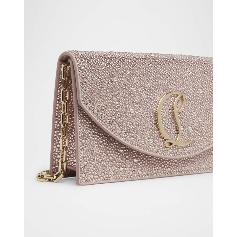 Bolsa Clutch Loubi54 Strass Flap