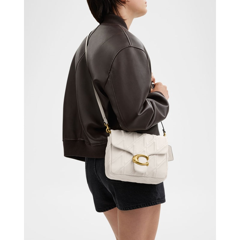 Bolsa Shoulder Tabby Time Square Quilted Washed