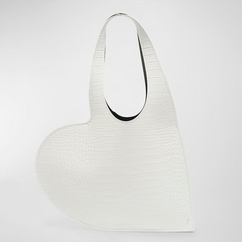 Bolsa Shoulder Mini Heart Croc-Embossed - Mercado de Luxo - O Maior E-Commerce de Bens, Produtos e Serviços de Luxo do Brasil.