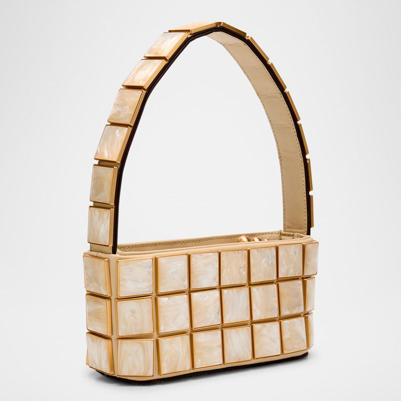 Bolsa Shoulder Romy Geometric Acrylic - Mercado de Luxo - O Maior E-Commerce de Bens, Produtos e Serviços de Luxo do Brasil.