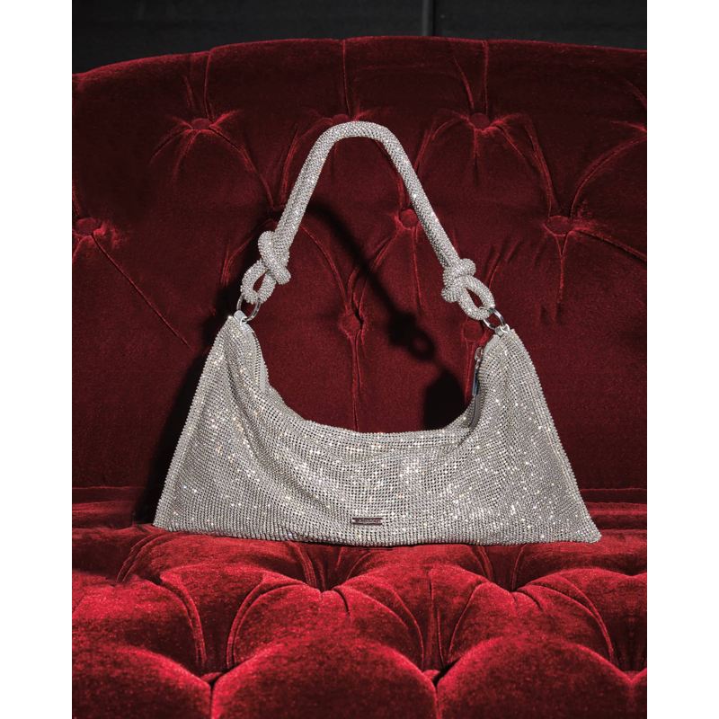 Bolsa Shoulder Hera Knotted Rhinestone Mini