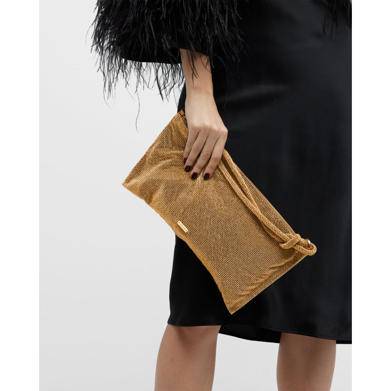 Bolsa Shoulder Hera Knotted Rhinestone Mini