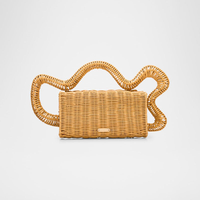 Bolsa Clutch Elsa Wavy Rattan - Mercado de Luxo - O Maior E-Commerce de Bens, Produtos e Serviços de Luxo do Brasil.