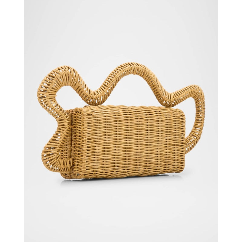 Bolsa Clutch Elsa Wavy Rattan