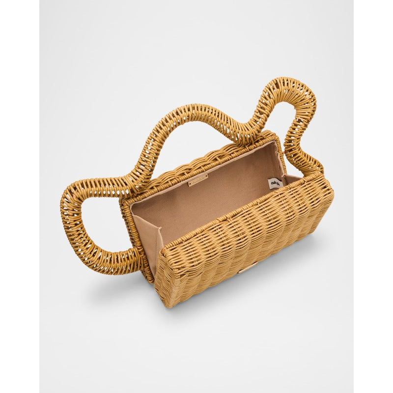 Bolsa Clutch Elsa Wavy Rattan