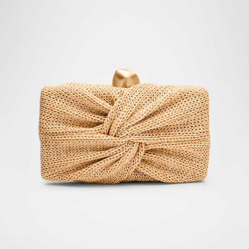 Bolsa Beach Lisse Twisted Raffia - Mercado de Luxo - O Maior E-Commerce de Bens, Produtos e Serviços de Luxo do Brasil.