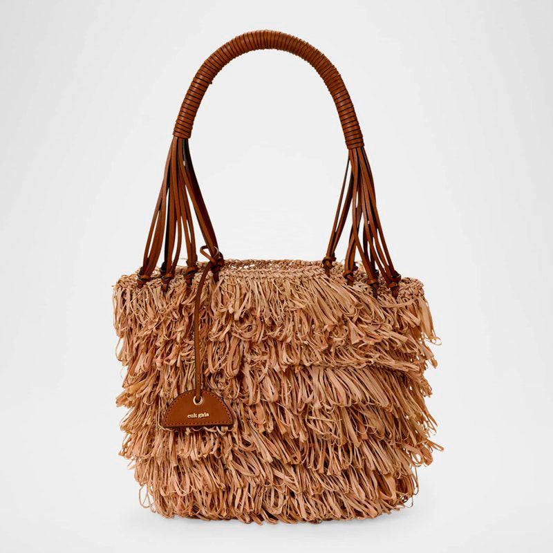 Bolsa Beach Miladia Fringe Raffia - Mercado de Luxo - O Maior E-Commerce de Bens, Produtos e Serviços de Luxo do Brasil.