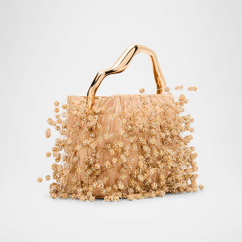 Bolsa Handle Solene Mini Beaded  - Mercado de Luxo - O Maior E-Commerce de Bens, Produtos e Serviços de Luxo do Brasil.