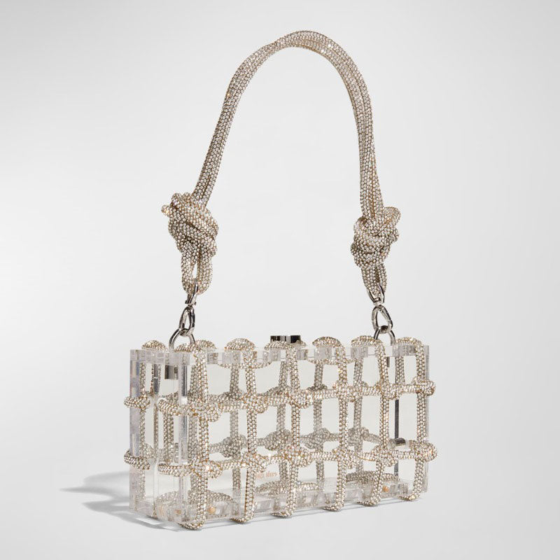Bolsa Shoulder Bess Caged Embellished Box - Mercado de Luxo - O Maior E-Commerce de Bens, Produtos e Serviços de Luxo do Brasil.
