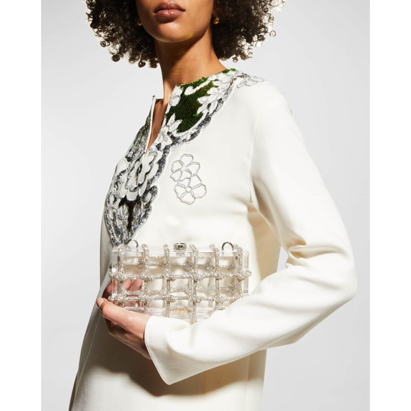 Bolsa Shoulder Bess Caged Embellished Box