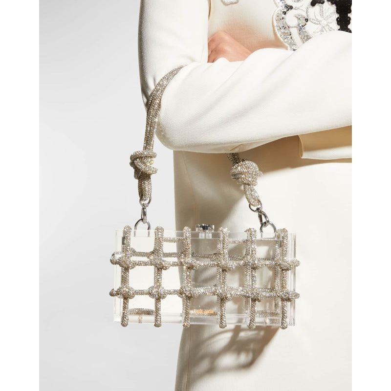 Bolsa Shoulder Bess Caged Embellished Box